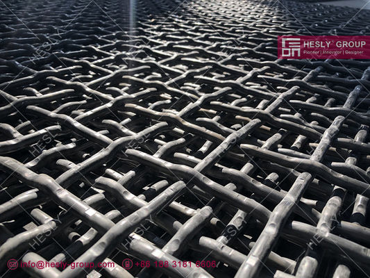中国 65Mn スチールセメント振動スクリーンメッシュ 6mmの線直径 15mmX15mmの網開口 - Hesly Wire Mesh 中国 サプライヤー