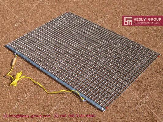 中国 遊び場用 4'x4' 亜鉛メッキ鋼製ドラッグマット | HESLY 中国工場直販 サプライヤー