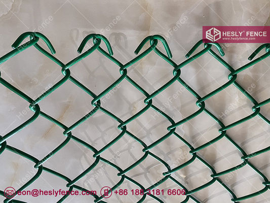 HESLY チェーンリンク・メッシュフェンス 60×60mm ダイヤモンドの穴 PVCで覆われたチェーンワイヤー サプライヤー