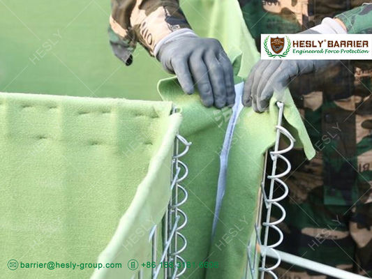 1X1X1m 溶接金網 軍事防護バリア | HESLY 中国 防護壁工場 サプライヤー