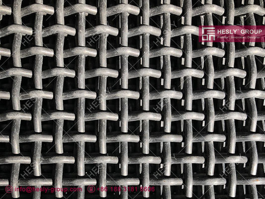 65Mn スチールセメント振動スクリーンメッシュ 6mmの線直径 15mmX15mmの網開口 - Hesly Wire Mesh 中国 サプライヤー