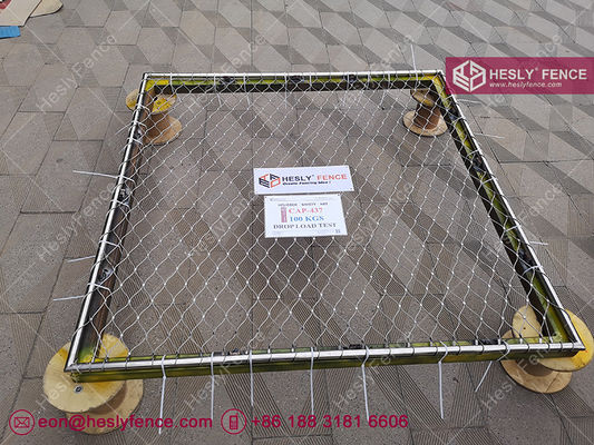 AISI316 (L) ヘリデック安全網システム, 125kg, 1mの高さ落下負荷テスト, CAP 437標準 中国メーカー サプライヤー