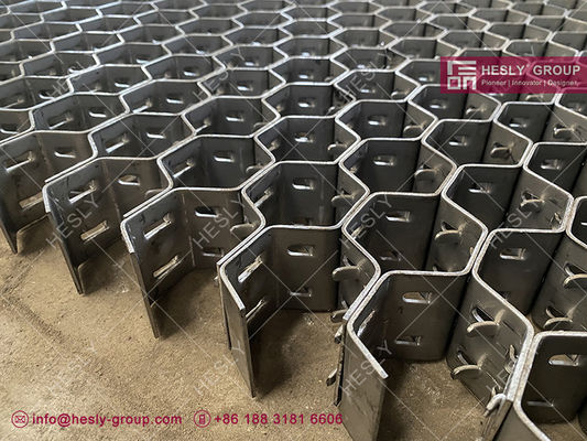ダブル クリンチ ヘックスメタル タンク スタック |ステンレス鋼304H | 2 "X14Ga ストリップ | 2" 六角穴 - HESLY 中国工場 サプライヤー