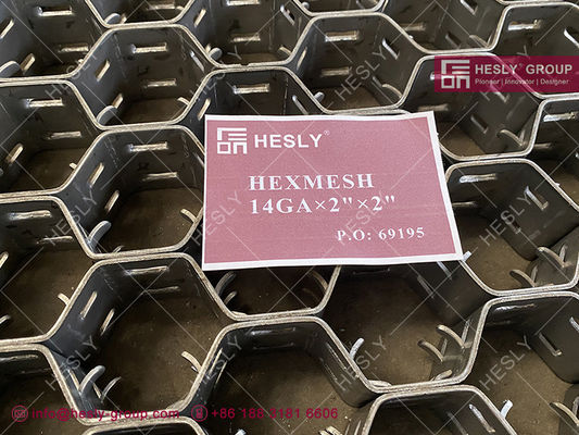 ダブル クリンチ ヘックスメタル タンク スタック |ステンレス鋼304H | 2 "X14Ga ストリップ | 2" 六角穴 - HESLY 中国工場 サプライヤー