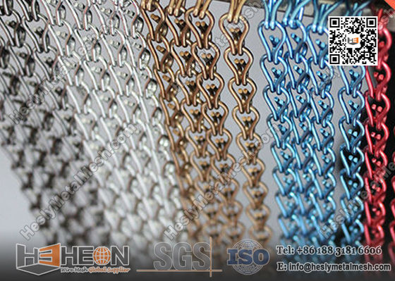 1.6mm X 2.8m 高さ 防錆 金属チェーン 虫除け カーテン | 中国装飾メッシュ工場 サプライヤー