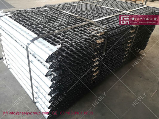 バイブレーティングワイヤーメッシュ | ワイヤー厚6.0mm | 正方形穴20X20mm | エッジフック | Hesly Metal Mesh, China サプライヤー
