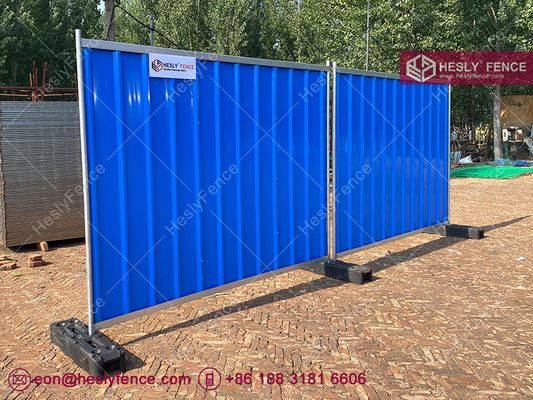 2.1×2.4m 仮設のゴロゴロシートフェンシング 赤色 2.0×2.5m 仮設の建設用フェンシング サプライヤー