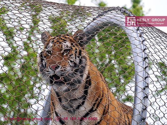 動物園の囲い用316Lステンレス鋼ワイヤーケーブル動物ケージ | 中国動物園メッシュ工場 サプライヤー