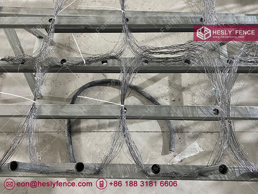 10X5m MZP有刺鉄線、0.5/0.6/0.8/0.9mmワイヤー径、HeslyFence中国タンブルワイヤー工場直販 サプライヤー