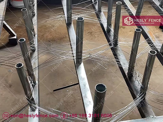 10X10X1.4m MZP プタンカワイヤー、目立たない障害物、ワイヤー径0.5/0.5/0.8/0.8mm、HeslyFence China サプライヤー