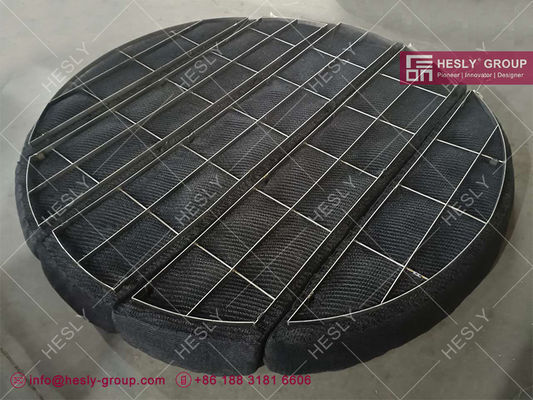ステンレス鋼 316L ニットワイヤ Mesh デミスターパッド, O.D2m丸い形,工場販売 中国 HESLY サプライヤー