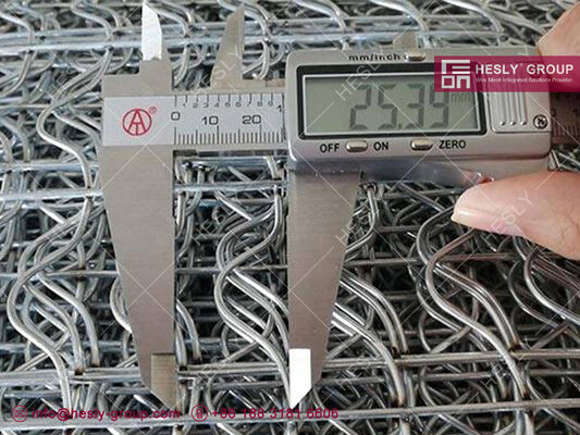 オフショアパイプライン用強化亜鉛メッキ鋼線メッシュ、2.5mm亜鉛メッキ鋼線、幅190.5mm、140m/ロール、HESLY CHINA サプライヤー
