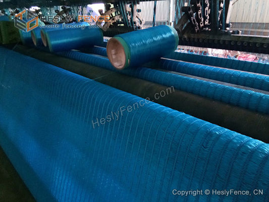 ブルーポリエステル防風フェンス生地、柔軟な防風スクリーン、600g/m2、中国製防風フェンス壁 サプライヤー