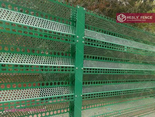 30% 開放率 防風柵 | 長さ3m | RAL5005 ブルー粉体塗装 - Hesly Fence Factory Sales サプライヤー