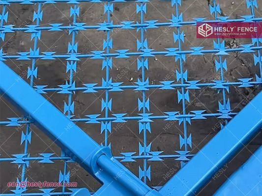 2.2mX6.0m 溶接式有刺鉄線メッシュフェンス 3"X6" ダイヤモンド開口部 | 中国有刺鉄線フェンスサプライヤー サプライヤー