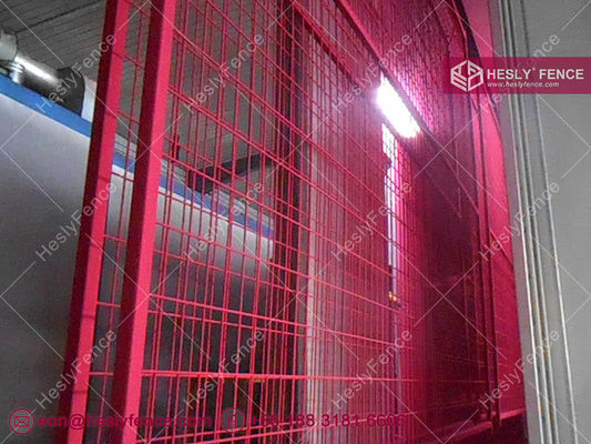 8フィート 仮設工事用フェンス (1インチ角パイプフレーム、高視認性赤色) サプライヤー
