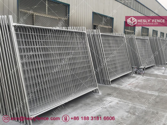 HESLYブランド 仮設フェンス | スチールクランプ | イエロープラスチックブロック | ホットディップ亜鉛メッキ | Heslyfence-China サプライヤー