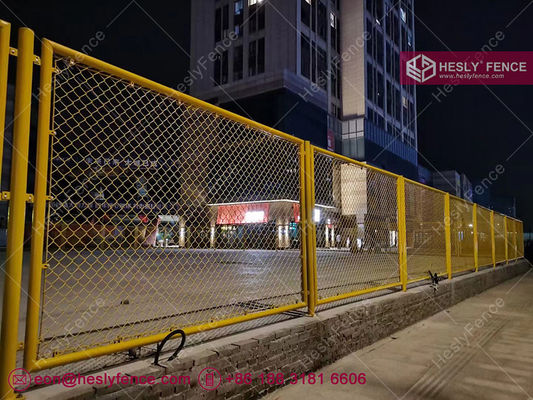ビニールコーティングワイヤーメッシュフェンス | 50X50mm菱形穴 | ナックルエッジ | Hesly China Fence Factory 販売 サプライヤー