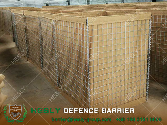 DIY 軍事防御壁 軍隊のセキュリティのための 溶接されたガビオン砂壁 中国工場販売HESLY サプライヤー
