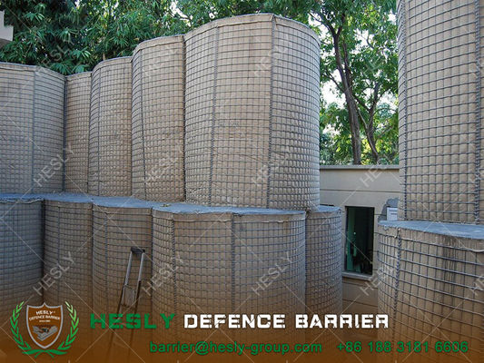 DIY 軍事防御壁 軍隊のセキュリティのための 溶接されたガビオン砂壁 中国工場販売HESLY サプライヤー